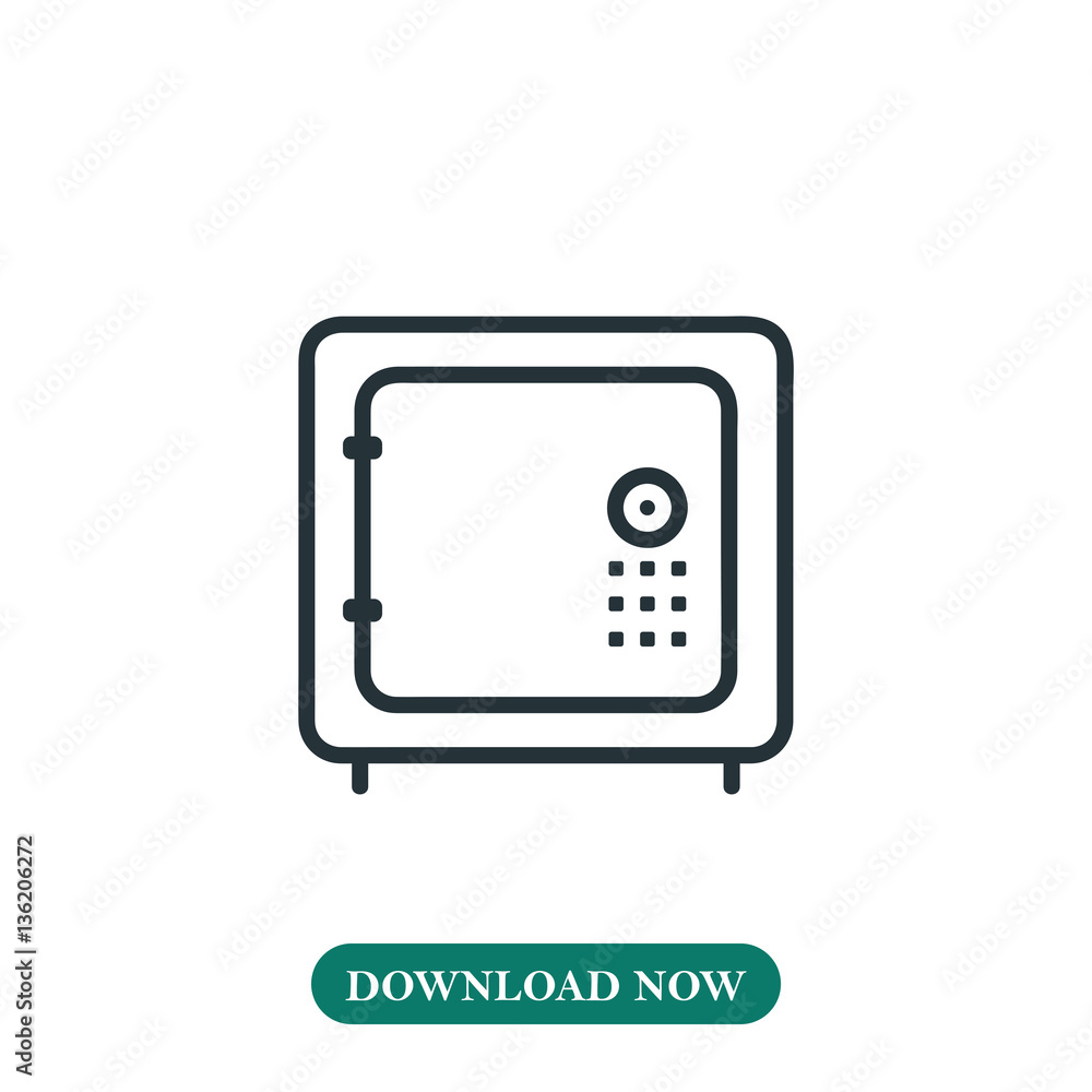 Safe icon vector Safe icon vector