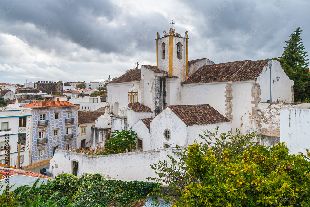 View over the old town of Tavira, Portugal