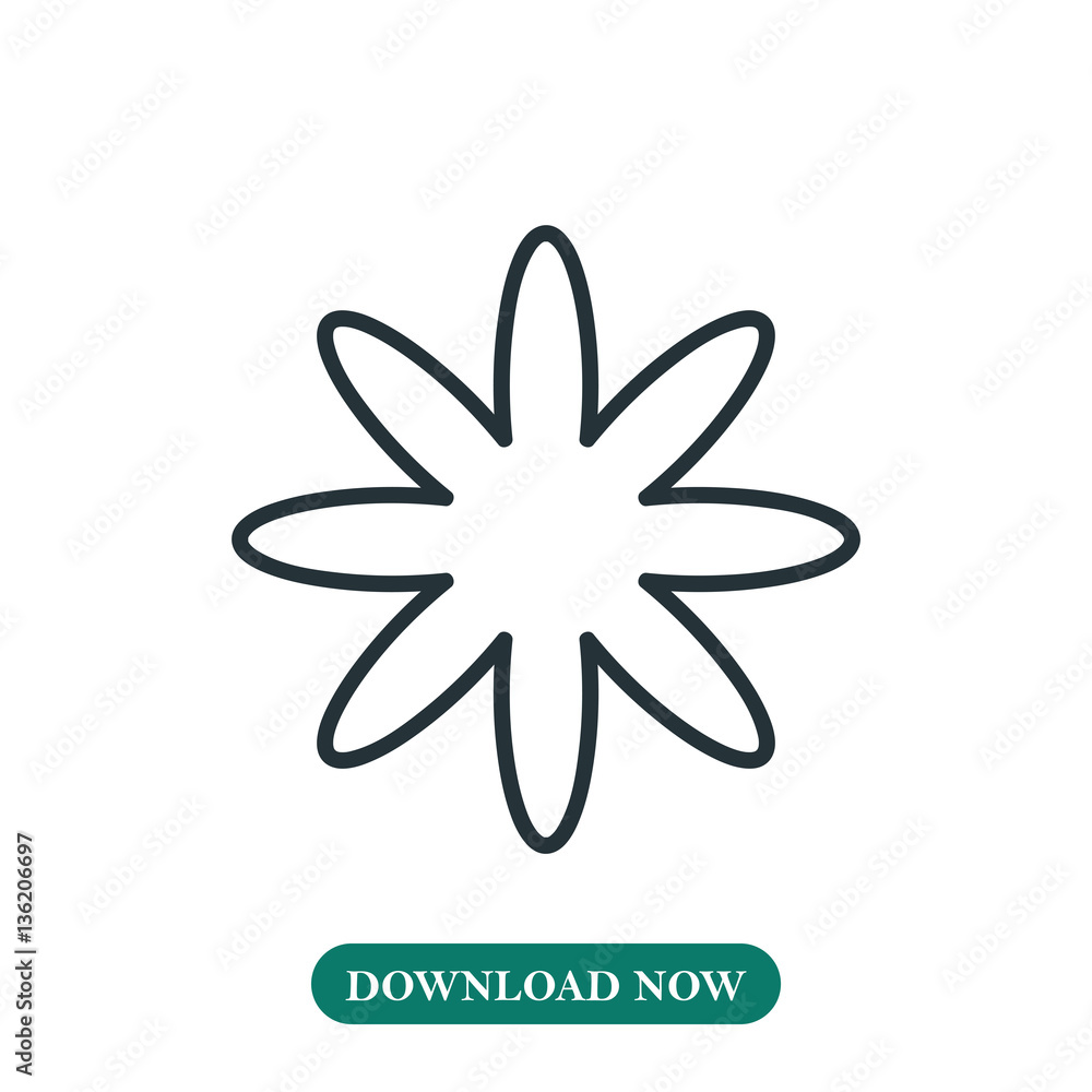 Flower icon vector Flower icon vector