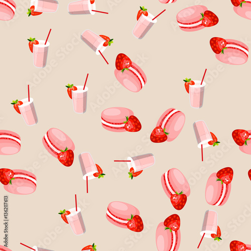 tasty macaroon cookie