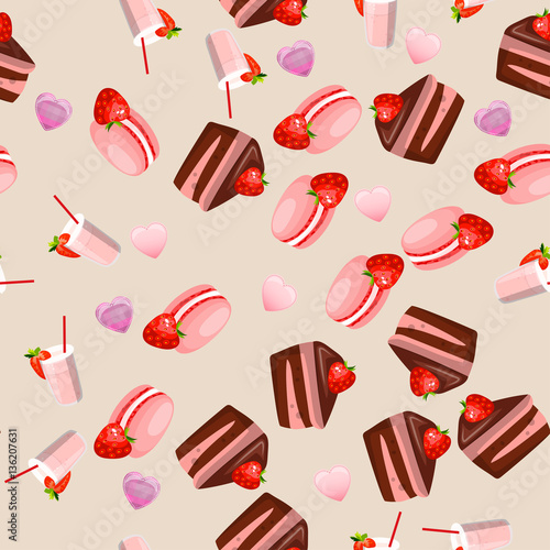 tasty macaroon cookie