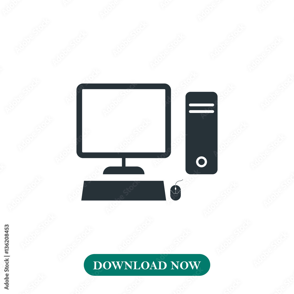 Computer icon vector Computer icon vector