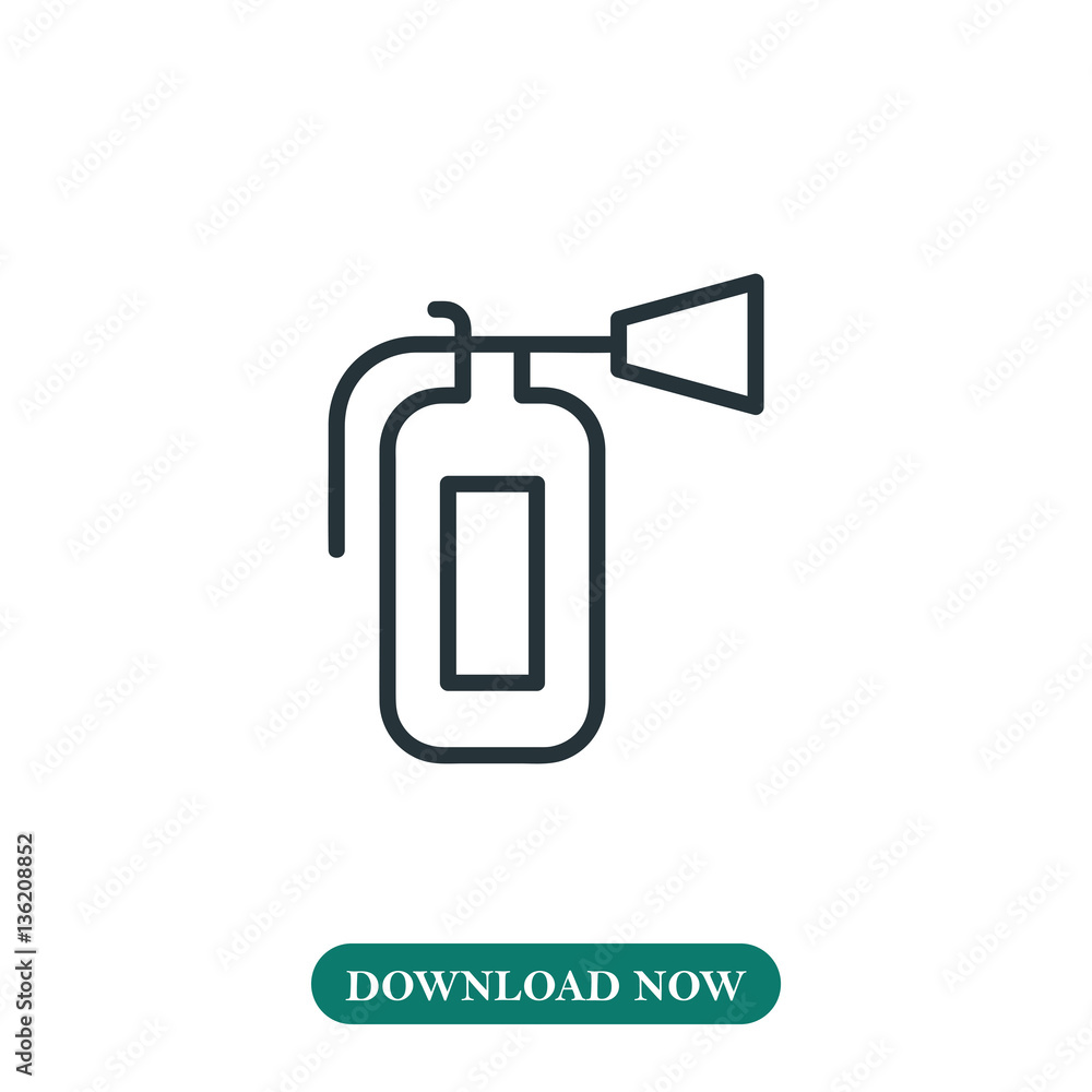 Fire extinguisher icon vector Fire extinguisher icon vector