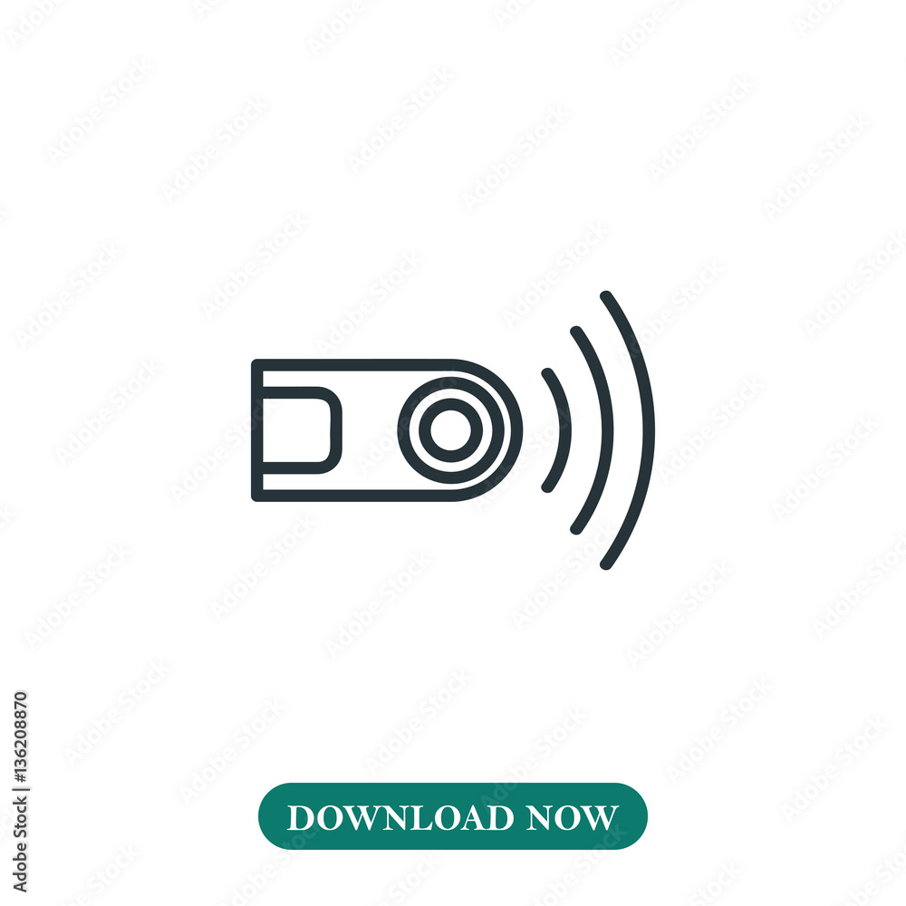 Camera remote control icon vector Camera remote control icon vector