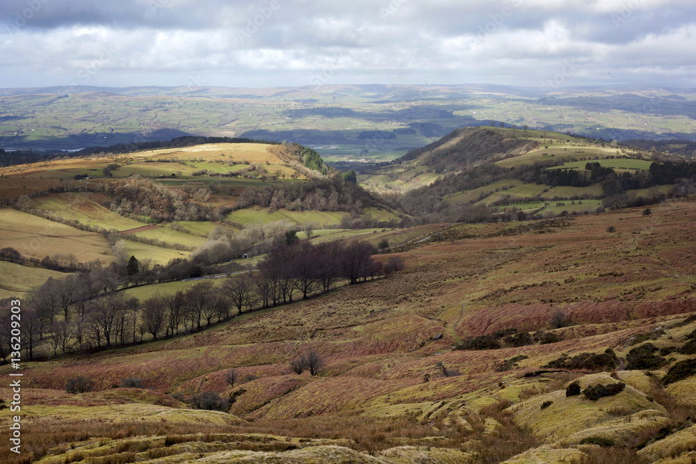 The Wye Valley from the Brecon Beacons