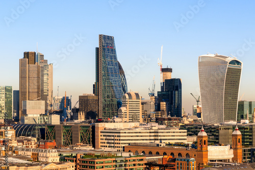 Financial District Cityscape of London