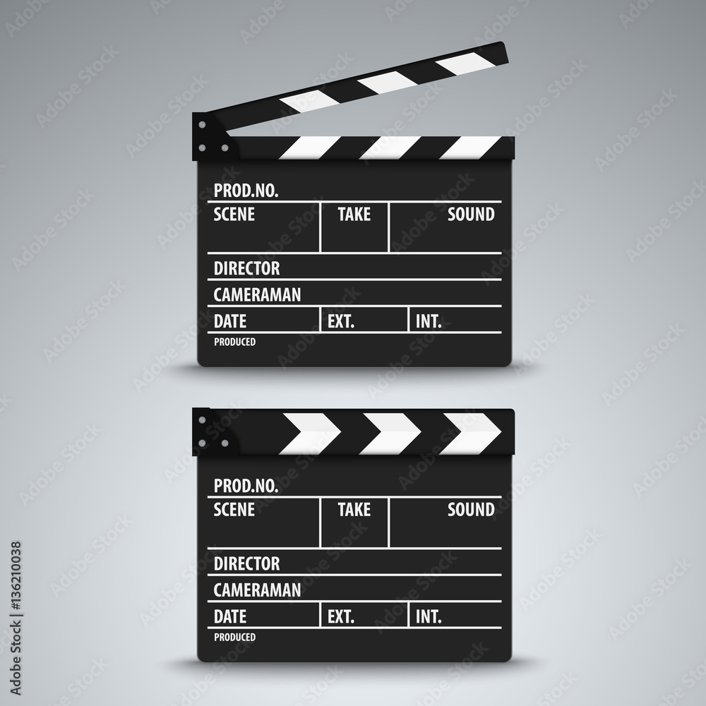 Open and closed film flap template