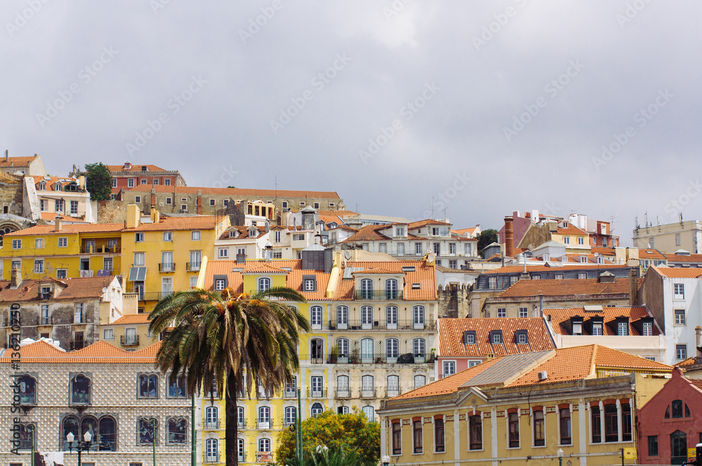 Lisbon Portugal urban europe skyline cityscape famous place day