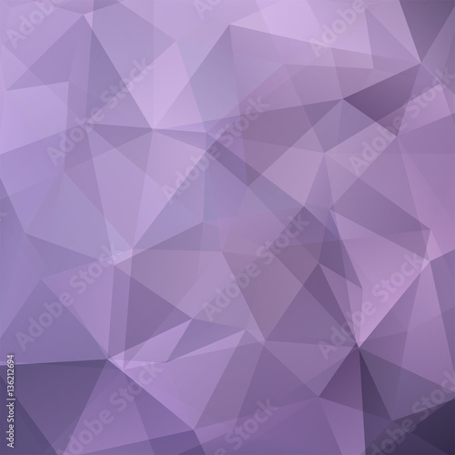 Background made of purple, violet triangles. Square composition with geometric shapes. Eps 10