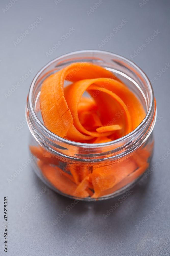 ingredient fresh carrots in a jar ingredient fresh carrots in a jar