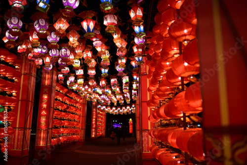 Lanterns on the Lantern Festival of China. Lantern Festival is one of the most important Chinese festival.