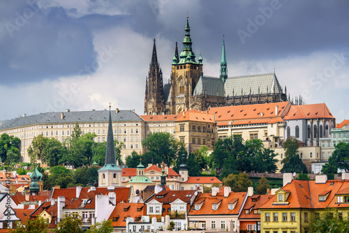 view on St.Vitus cathedral, Prague, Czech republic