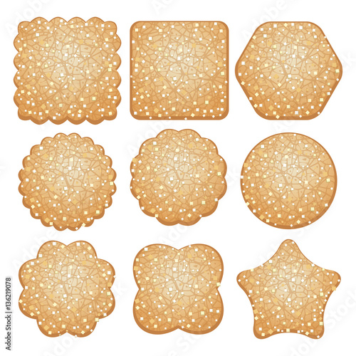 vector set of sugar cookies