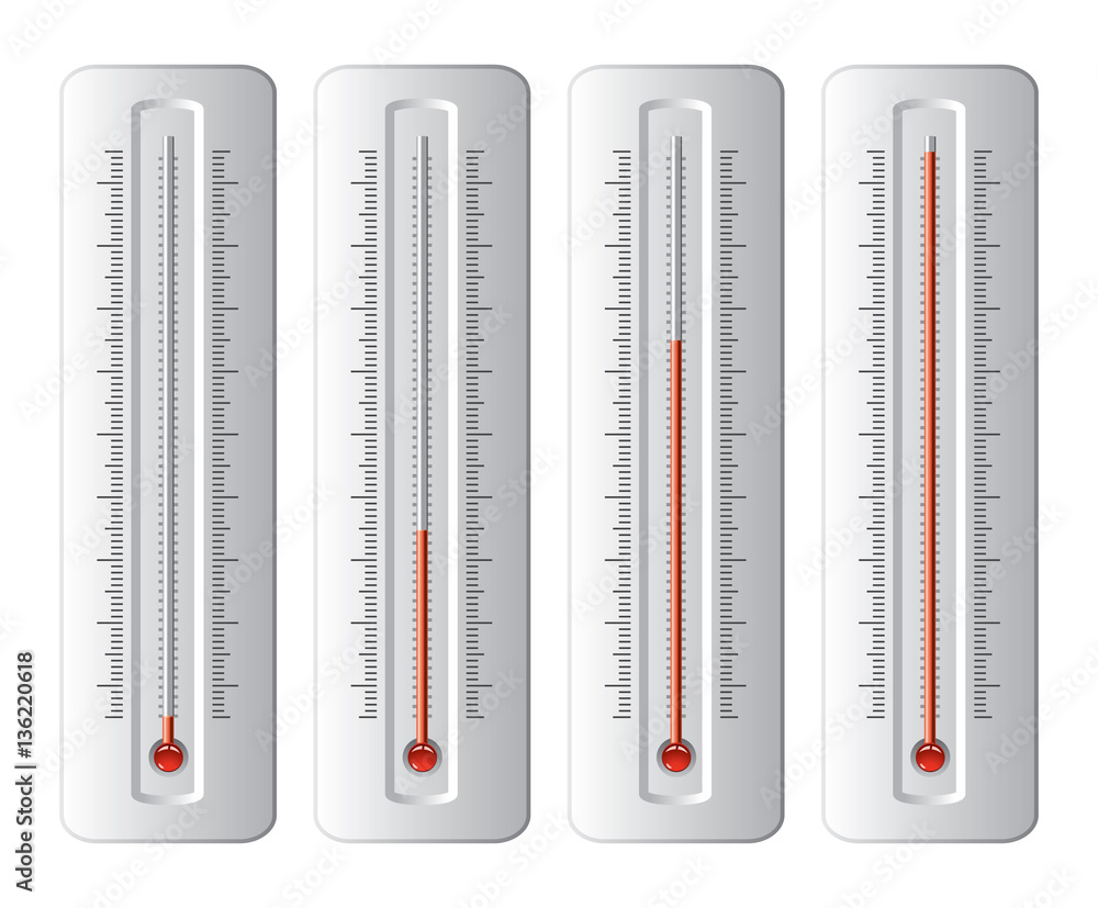 vector set of thermometers vector set of thermometers