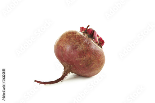 Fresh beet isolated on a white background