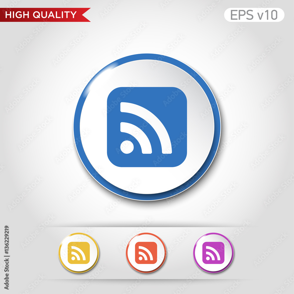 Wi fi icon. Button with wi-fi icon. Modern UI vector. Wi fi icon. Button with wi-fi icon. Modern UI vector.