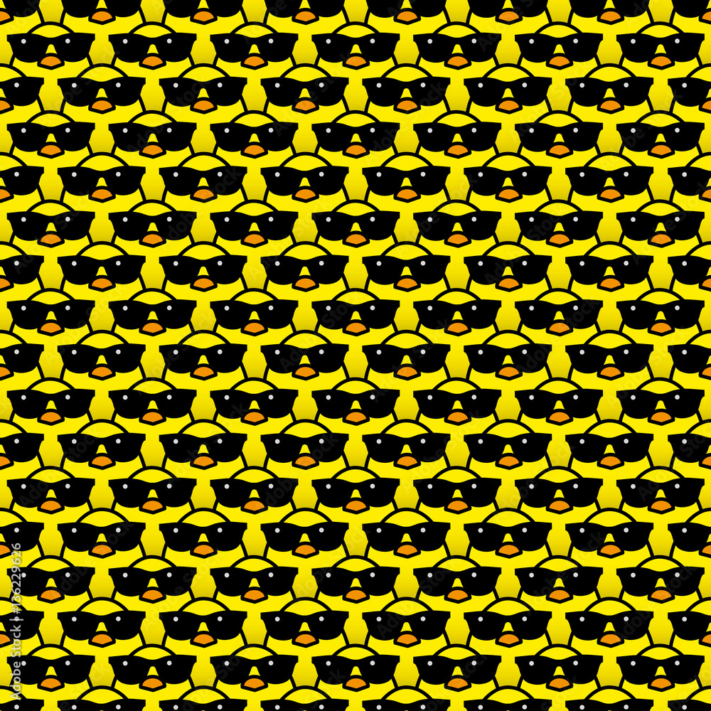 Staring Yellow Chicks in Black Sunglasses Staring Yellow Chicks in Black Sunglasses