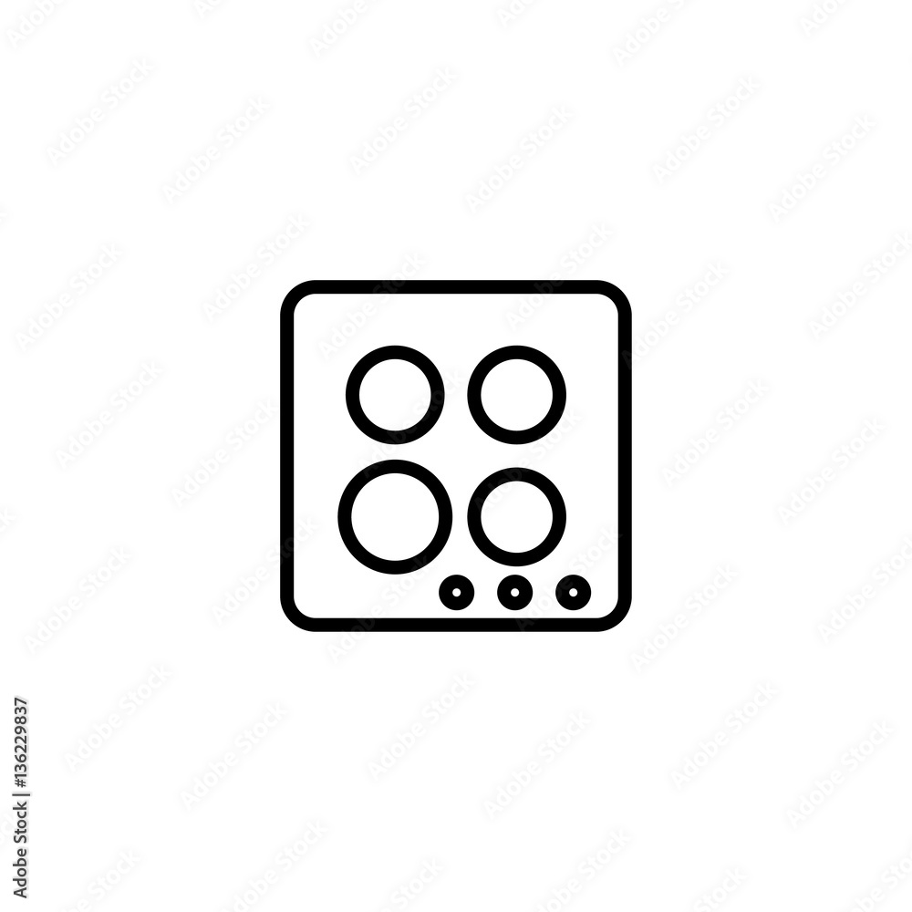 hob stove top icon Adobe Stock