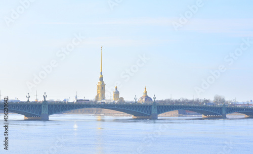 Trinity Bridge and Peter and Paul Fortress.