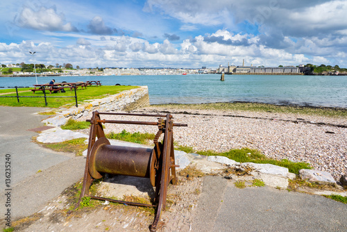 Plymouth from Cremyll Cornwall photo