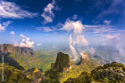 Ethiopia. Simien Mountains National Park. View from Imet Gogo peak photo