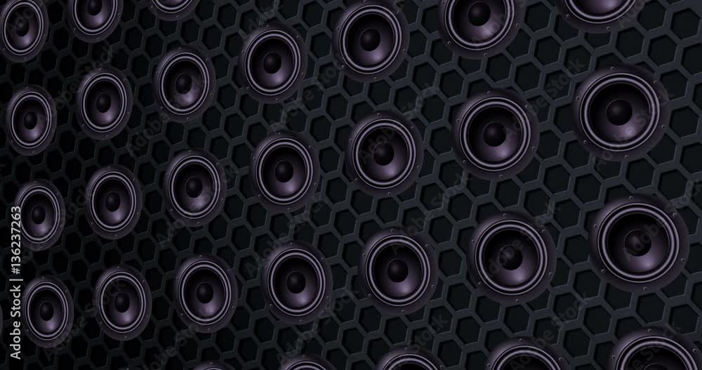 series of speakers of the loudspeaker, texture effect background, bass movement with alpha, channel, matte series of speakers of the loudspeaker, texture effect background, bass movement with alpha, channel, matte