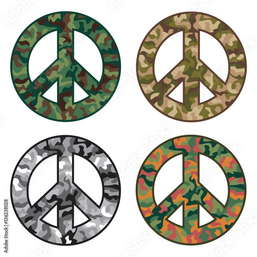 Camo Peace Symbols