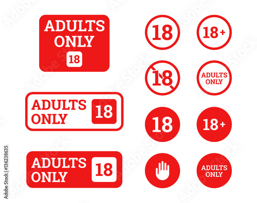 Adults only icons, signs?