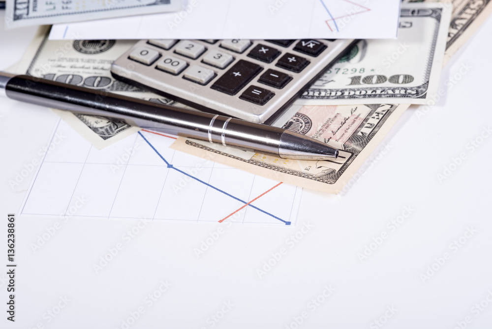 Fototapeta premium declines in the currency exchange