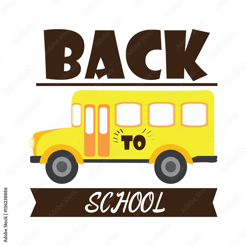 Back to school graphic design, Vector illustration Back to school graphic design, Vector illustration