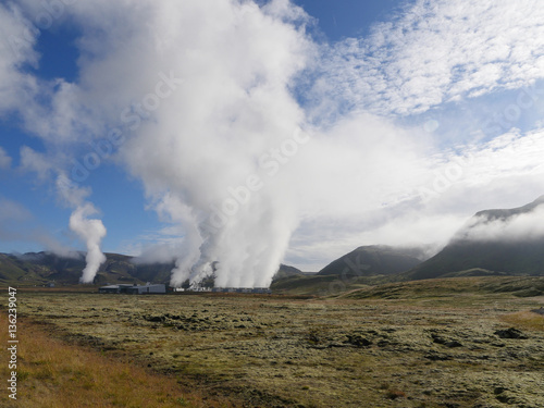 Das Nesjavellir-Kraftwerk, geothermisches Kraftwerk in Island