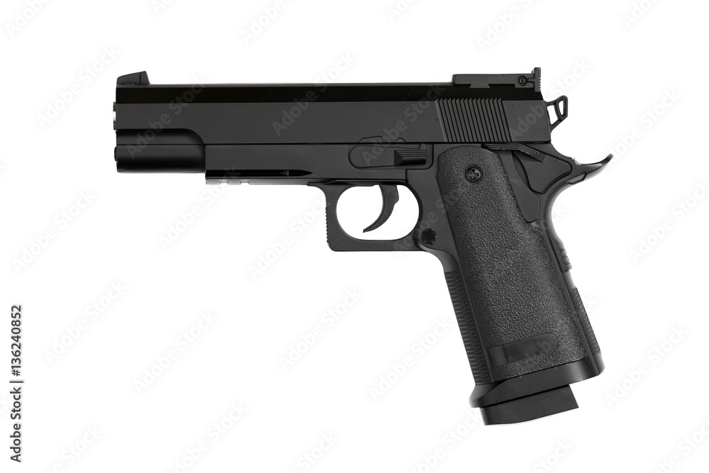gun on isolated white background