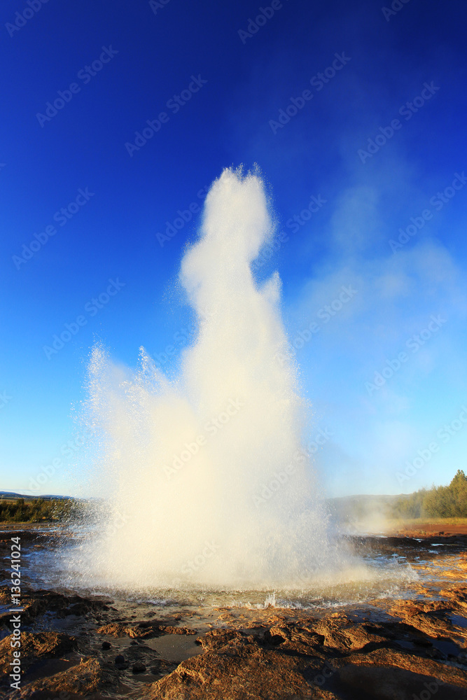 Strokkur Geysir Eruption, Iceland