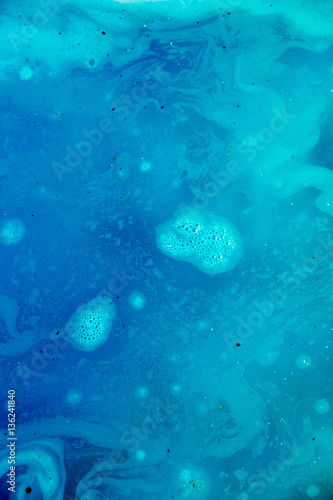 Obraz na płótnie blue ink in water w salonie