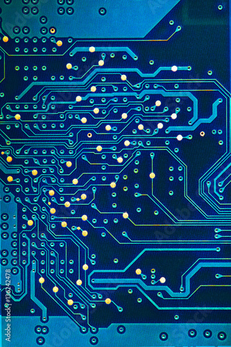 electronic printed circuit board. photo