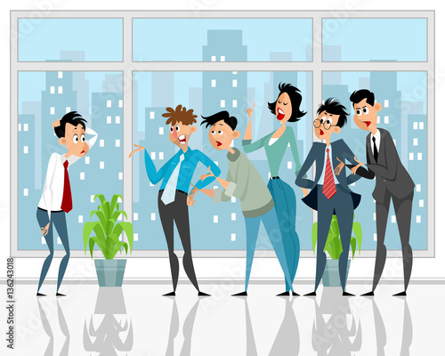 Colleagues convince subordinate