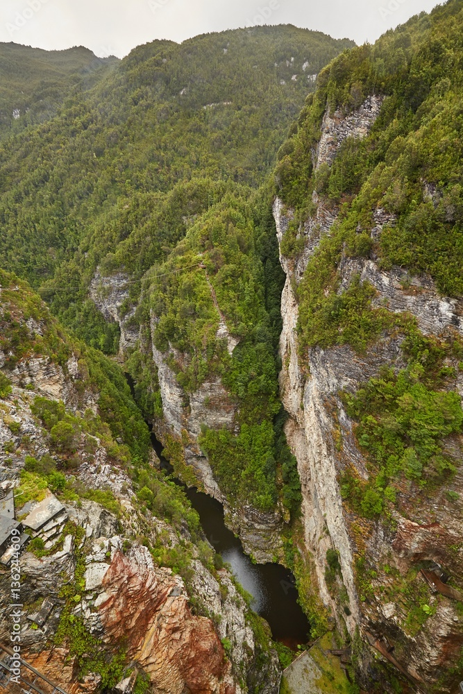 Obraz premium View from Gordon Dam, Tasmania