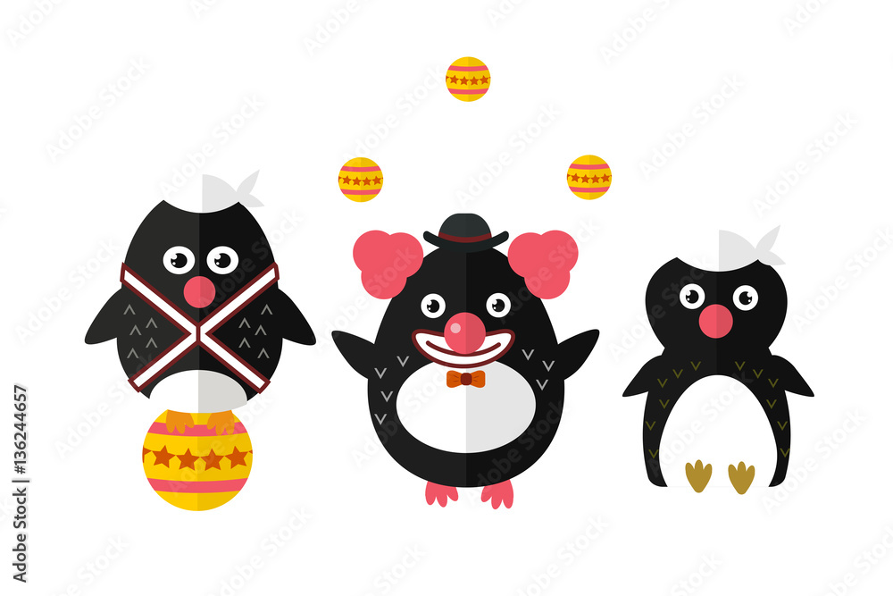 Penguin vector animal character illustration. Penguin vector animal character illustration.