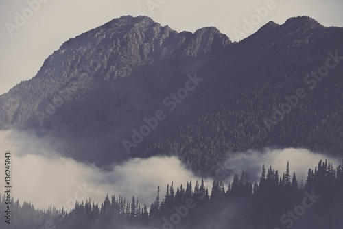 Mountains Covered By Clouds