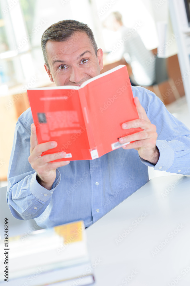 reading an intriguing story