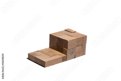 Photos Trinomial Cube made of beech wood - the physical representation of the binomial