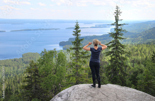 Nature of national park Koli, Joensuu, Finland