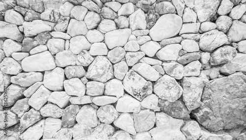 Bilde på lerret rock wall on white