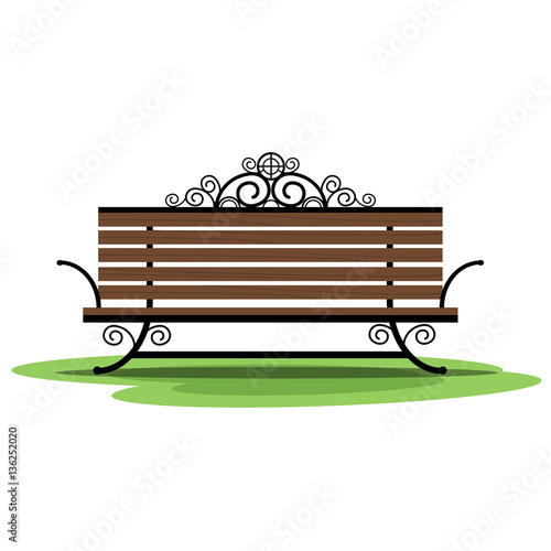 Illustration of Isolated Bench