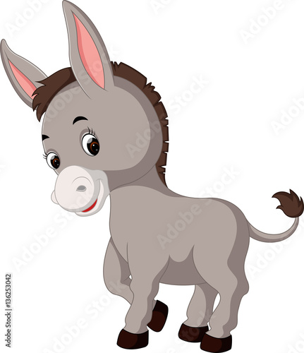 cute donkey cartoon