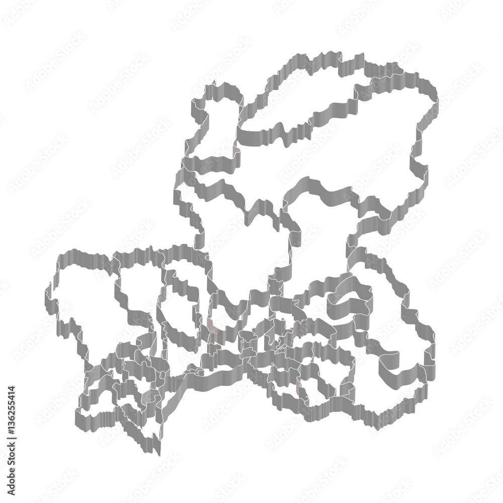 Obraz premium 岐阜 地図 フレーム アイコン