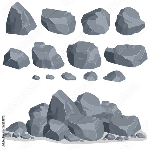 Rock stone set photo