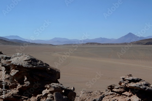 Open desert landscape in the Altiplano region of Bolivia. © mat_millard