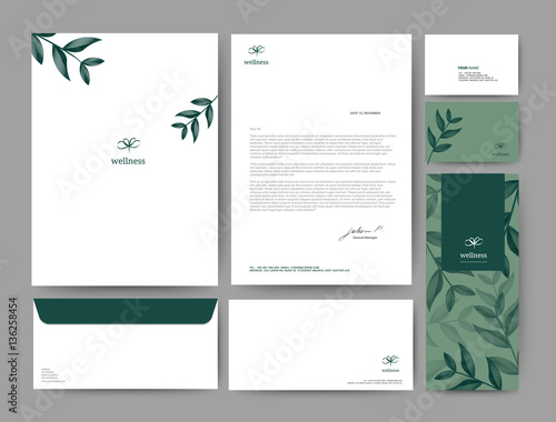 Branding identity template corporate company design