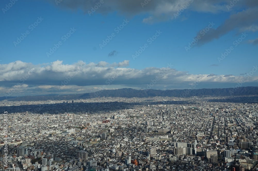 あべのハルカス　生駒山